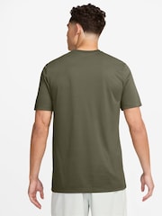 Nike Brown Dri-FIT Training T-Shirt - Image 2 of 3