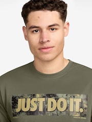 Nike Brown Dri-FIT Training T-Shirt - Image 3 of 3