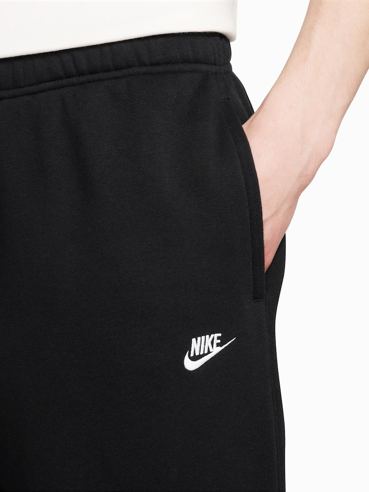 Nike Black Club Fleece Bungee Joggers - Image 3 of 3