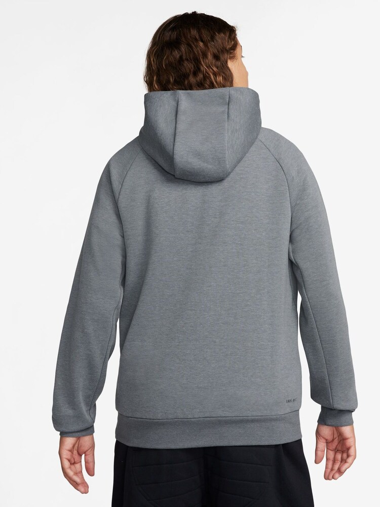 Nike Grey Primary Dri-FIT UV Pullover Versatile Hoodie - Image 2 of 11
