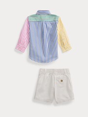 Polo Ralph Lauren Baby Set mit Hemd und Shorts, Weiß - Bild 2 von 4