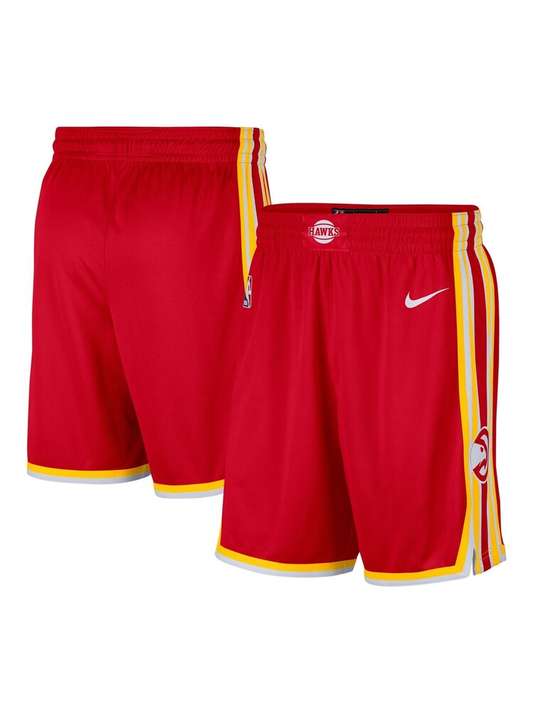 Fanatics Red NBA Atlanta Hawks Icon Swingman Shorts - Image 1 of 4