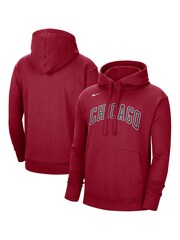 Fanatics RedNBA Chicago Bulls City Edition Essential Fleece Hoodie - Team Crimson - Image 1 of 3