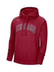 Fanatics RedNBA Chicago Bulls City Edition Essential Fleece Hoodie - Team Crimson - Image 2 of 3