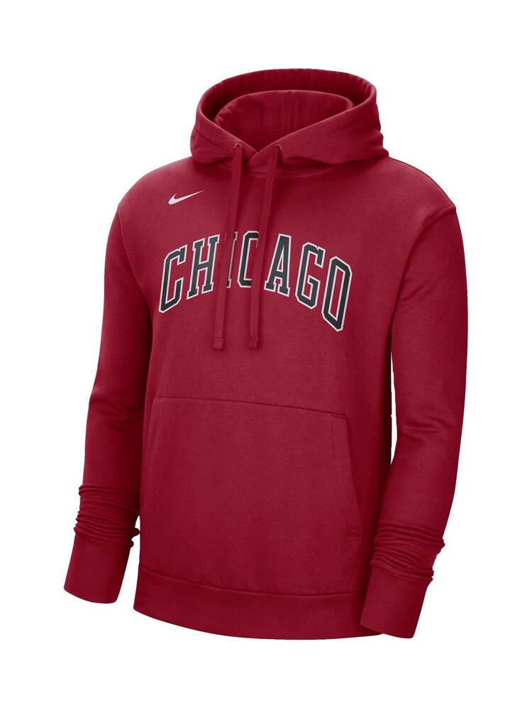 Fanatics RedNBA Chicago Bulls City Edition Essential Fleece Hoodie - Team Crimson - Image 2 of 3