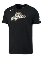 Fanatics NBA Los Angeles Clippers City Edition Logo Black T-Shirt - Image 2 of 3
