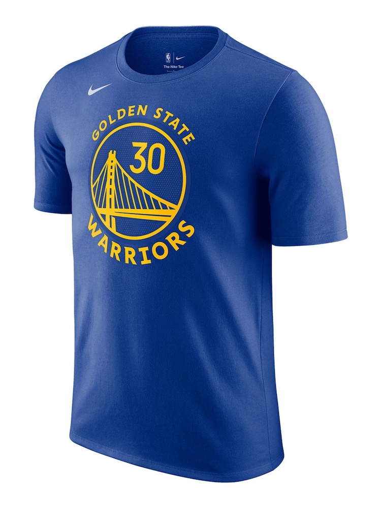 Fanatics Blue 100% Cotton NBA Golden State Warriors Name and Number Icon T-Shirt - Image 2 of 3