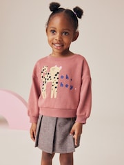 Berry Red Sweatshirt and Skirt Set (3mths-7yrs) - Image 4 of 10