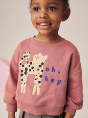 Berry Red Sweatshirt and Skirt Set (3mths-7yrs) - Image 6 of 10