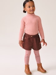 Pink 100% Cotton Co-ord Short And Tights Set (3mths-7yrs) - Image 2 of 8