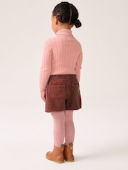 Pink 100% Cotton Co-ord Short And Tights Set (3mths-7yrs) - Image 3 of 8