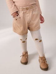 Neutral 100% Cotton Co-ord Short And Tights Set (3mths-7yrs) - Image 1 of 8