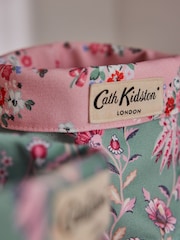 Cath Kidston Set of 2 Green/Pink Floral Reversible Storage Bags - Image 4 of 7