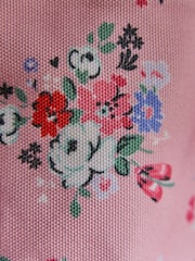 Cath Kidston Set of 2 Green/Pink Floral Reversible Storage Bags - Image 7 of 7