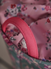 Cath Kidston Green/Pink Floral Laundry Hamper - Image 3 of 7