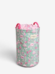 Cath Kidston Green/Pink Floral Laundry Hamper - Image 6 of 7