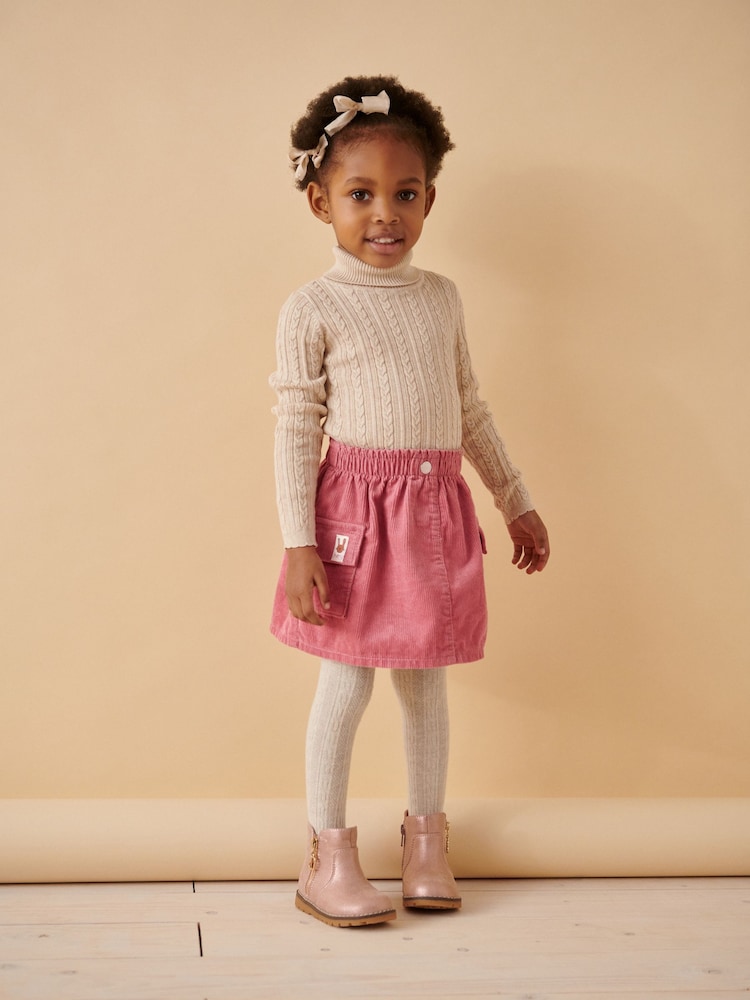 Pink 100% Cotton Co-ord Skirt (3mths-7yrs) - Image 1 of 7