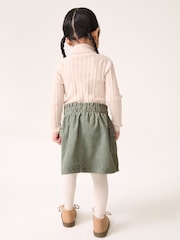 Khaki Green 100% Cotton Co-ord Skirt (3mths-7yrs) - Image 3 of 7