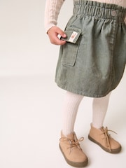 Khaki Green 100% Cotton Co-ord Skirt (3mths-7yrs) - Image 4 of 7