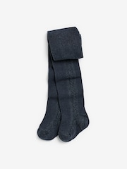 Marineblau mit floralem Muster - Set mit Bluse, Shorts und Strumpfhose aus 100% Baumwolle (3Monate-7Jahre) - Bild 7 von 8