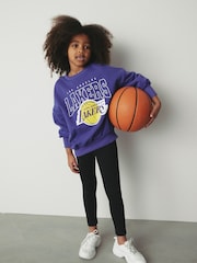 Purple Los Angeles Lakers NBA License Sweatshirt (3-16yrs) - Image 2 of 8