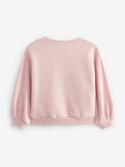 Rosa mit lizenzierter Edgar Degas Ballett-Grafik - Sweatshirt (3-16 Jahre) - Bild 5 von 6