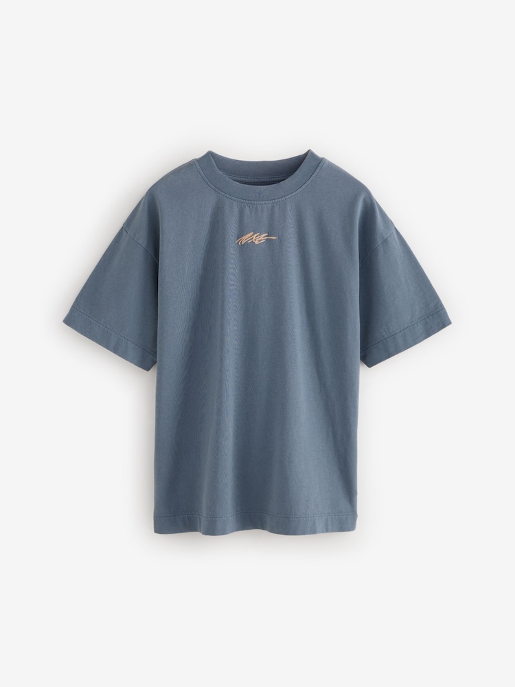 Blue/Green/Yellow Relaxed Fit Washed Short Sleeve 100% Cotton T-Shirts 3 Pack (3-16yrs) - Image 2 of 6 Blue/Green/Yellow Relaxed Fit Washed Short Sleeve 100% Cotton T-Shirts 3 Pack (3-16yrs) - Image 2 of 6