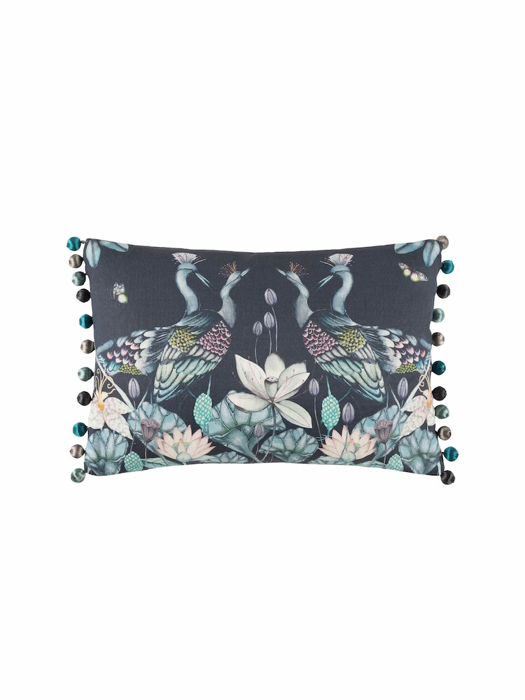 Voyage Midnight Anahita Animal Pom-Pom Cushion - Image 2 of 4