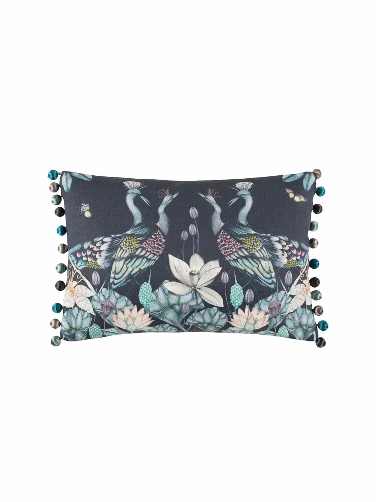 Voyage Midnight Anahita Animal Pom-Pom Cushion - Image 2 of 4 Voyage Midnight Anahita Animal Pom-Pom Cushion - Image 2 of 4