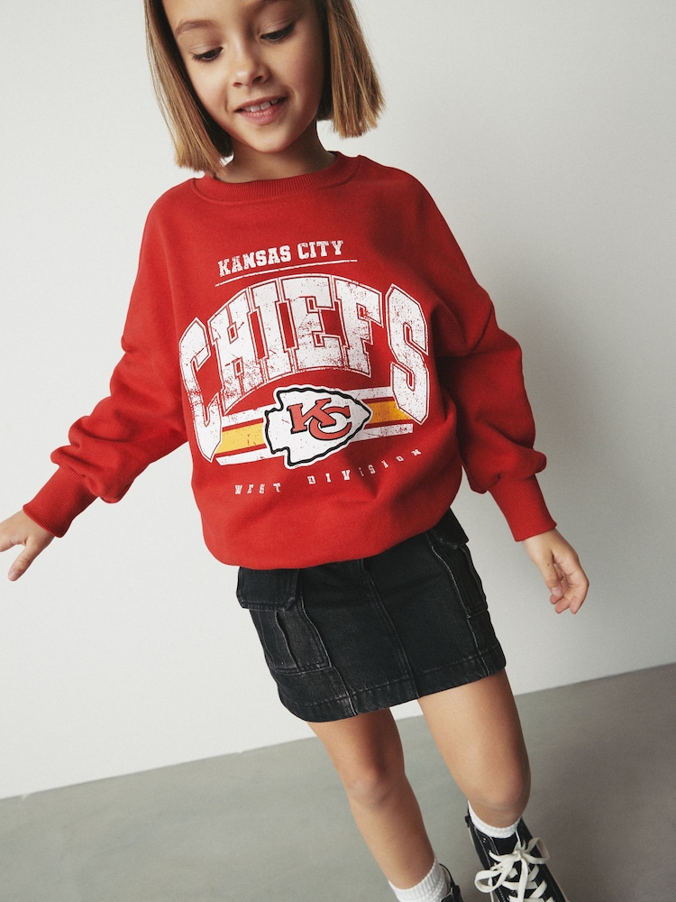 Red Kansas City Chiefs NFL License Sweatshirt (3-16yrs) - Image 1 of 7