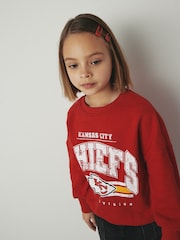 Red Kansas City Chiefs NFL License Sweatshirt (3-16yrs) - Image 4 of 7