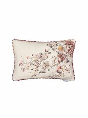 Voyage Blossom Huckleberry Floral Loop Edge Cushion - Image 2 of 4