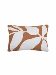 Voyage Cinnamon Aspin Floral 100% Cotton Cushion - Image 2 of 4