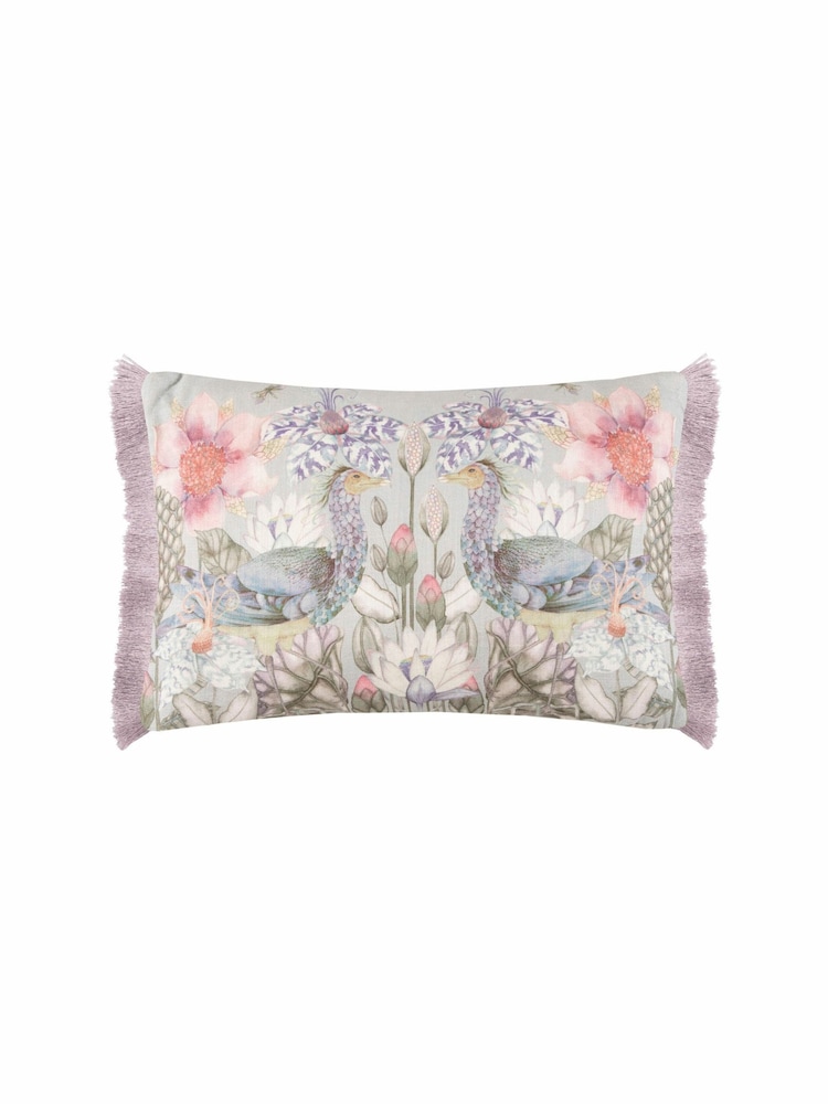 Voyage Bronze Acanthis Animal Floral Fringed Cushion - Image 2 of 4