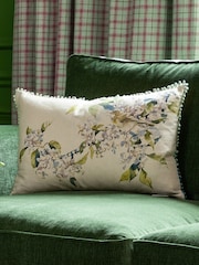 Voyage Apple Willow Warbler Animal Loop Edge Cushion - Image 1 of 4