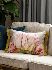 Voyage Fuchsia Alston Floral Fringed Cushion - Image 1 of 4