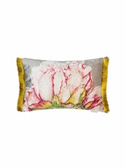 Voyage Fuchsia Alston Floral Fringed Cushion - Image 2 of 4