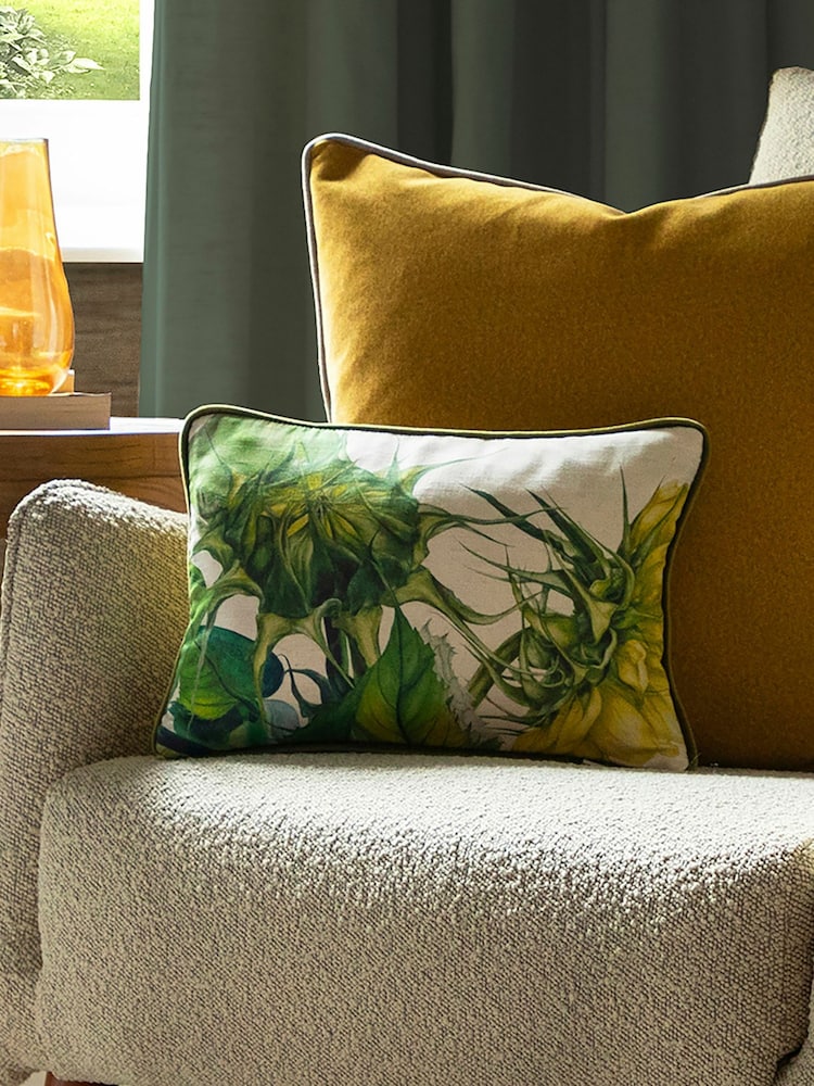 Voyage Fern Easton Floral Piped Cushion - Image 1 of 4