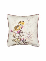 Voyage Blossom Honeysuckle Floral Piped Cushion - Image 2 of 4