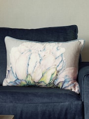 Voyage Bluebell Alston Floral Fringed Cushion - Image 1 of 4
