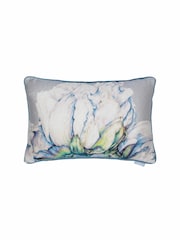 Voyage Bluebell Alston Floral Fringed Cushion - Image 2 of 4