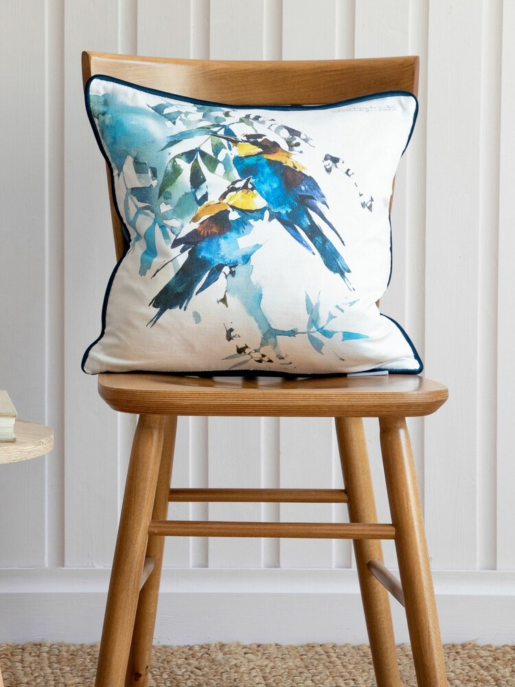 Voyage Azure Avalon Animal Piped Cushion - Image 1 of 4