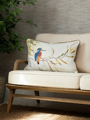 Voyage Evergreen Kingfisher Animal Piped Cushion - Image 1 of 4