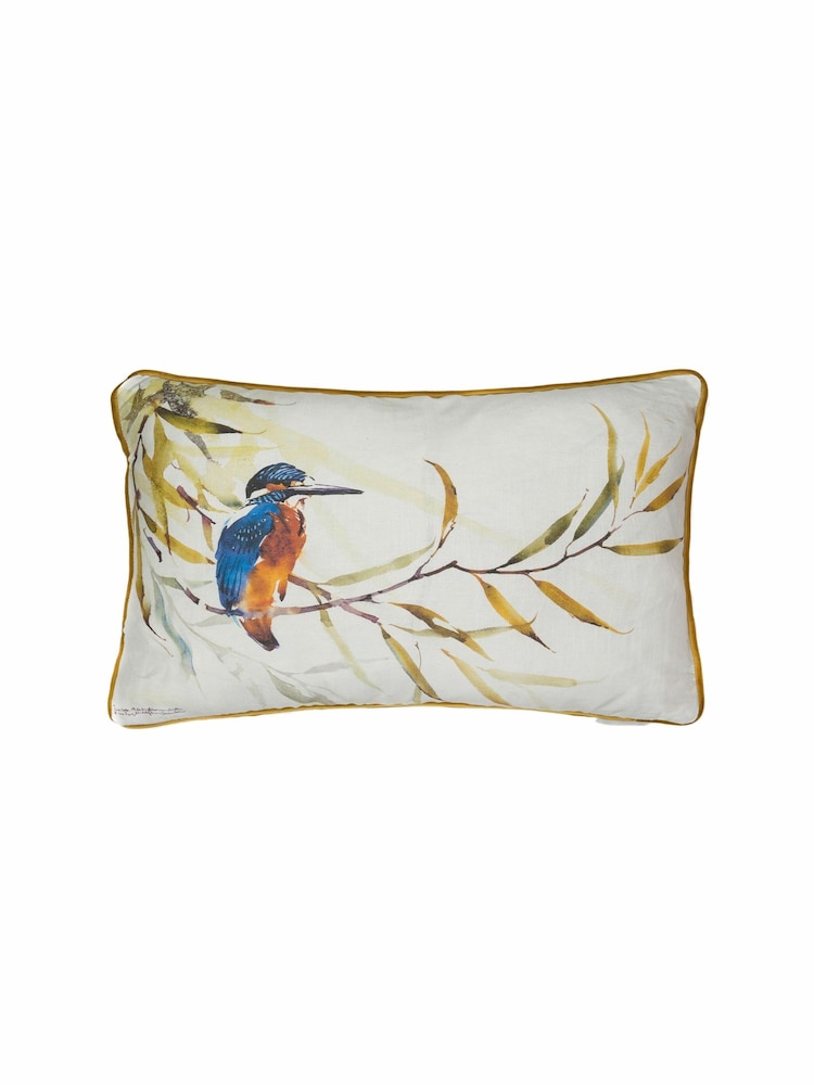Voyage Evergreen Kingfisher Animal Piped Cushion - Image 2 of 4