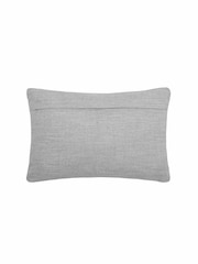 Voyage Steel Aspin Floral 100% Cotton Cushion - Image 3 of 4