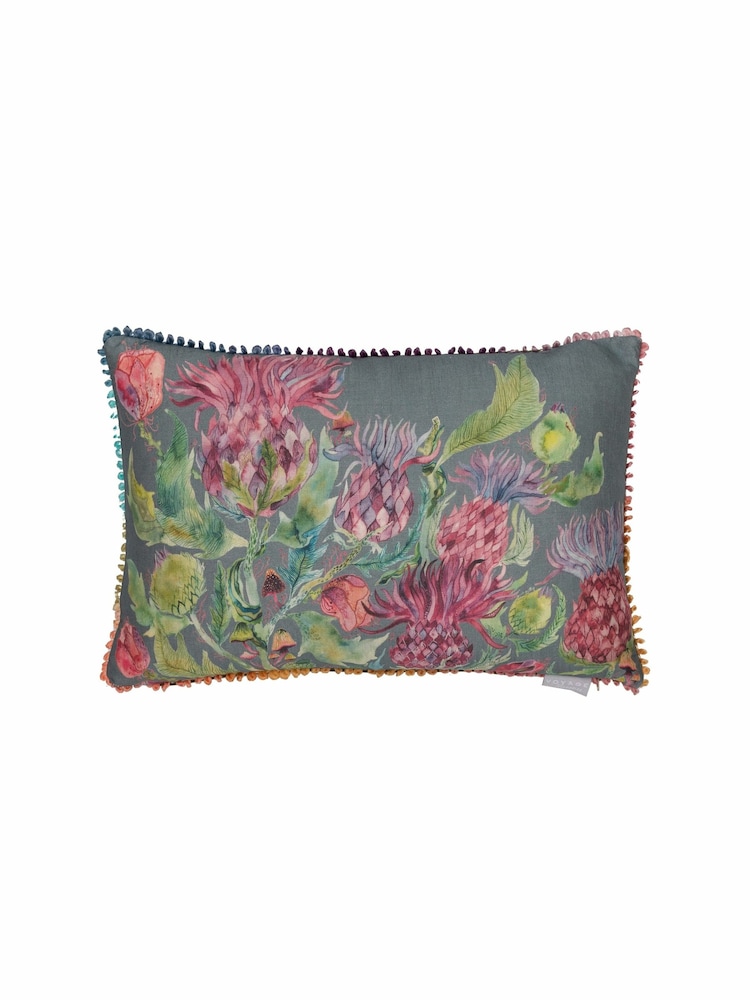 Voyage Forest Fairytale Bristles Floral Loop Edge Cushion - Image 2 of 4