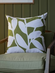 Voyage Grass Birch Floral 100% Cotton Cushion - Image 1 of 4
