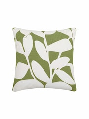Voyage Grass Birch Floral 100% Cotton Cushion - Image 2 of 4