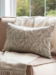 Voyage Onyx Eden Floral Piped Cushion - Image 1 of 4