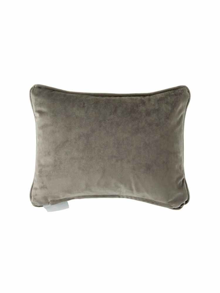 Voyage Violet Elysium Linen Floral Piped Cushion - Image 2 of 3